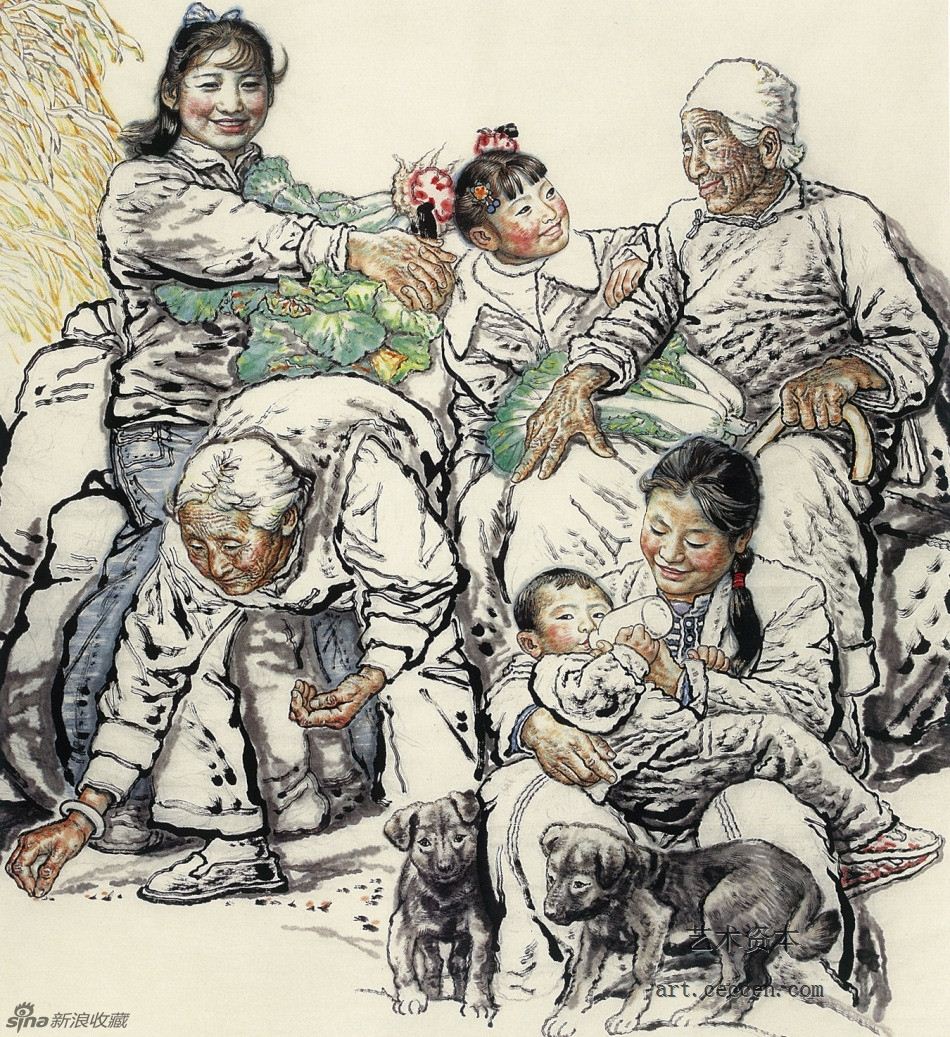 长卷黄土地的主人之三 米脂婆姨局部四